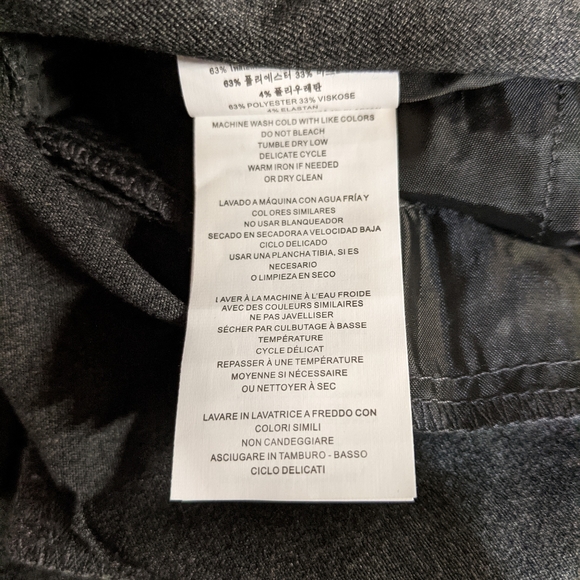 Michael Michael Kors Derby Mid Rise Pants Charcoal 8 - Picture 6 of 9